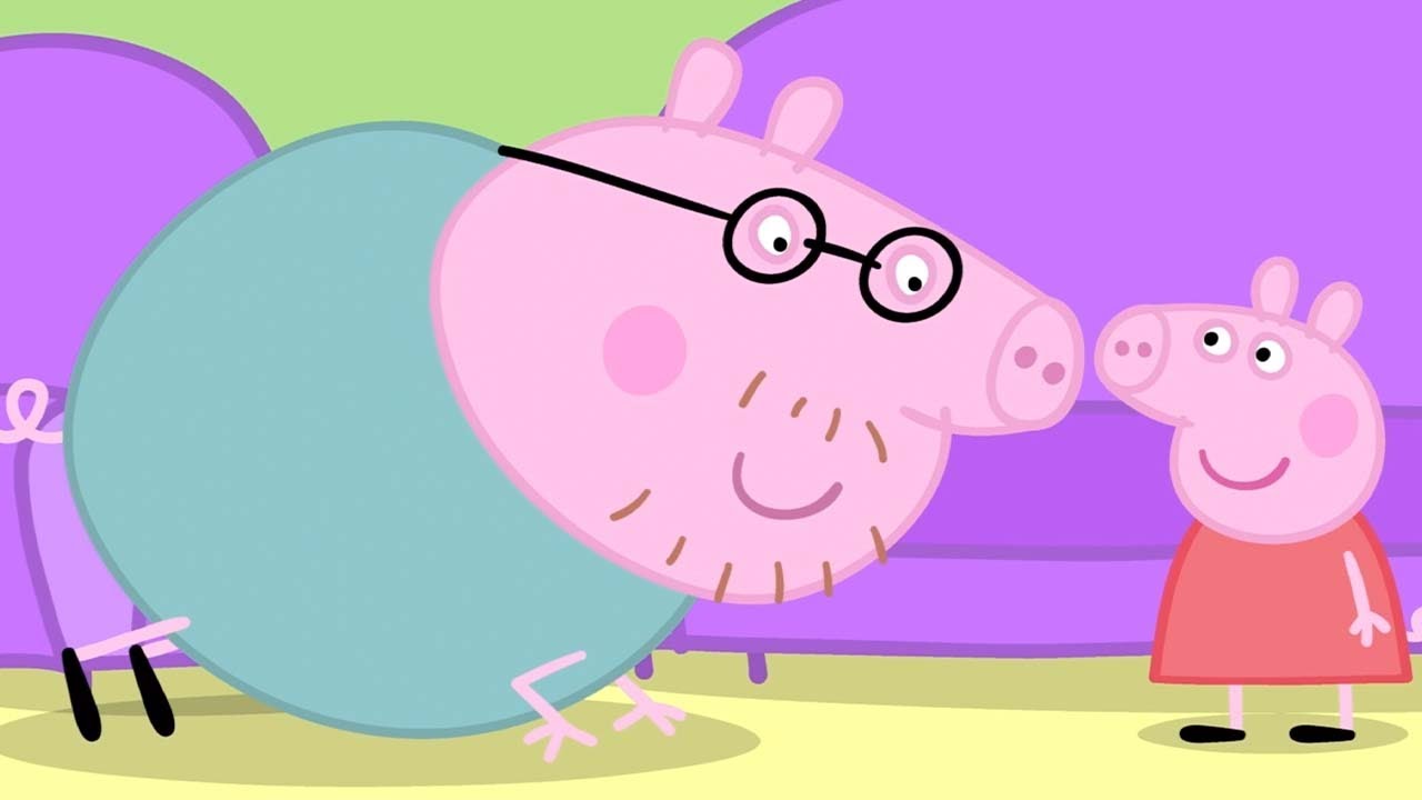 how tall is peppa pig's dad