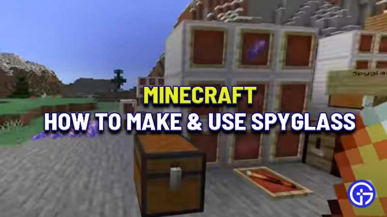 how to make a spyglass in minecraft