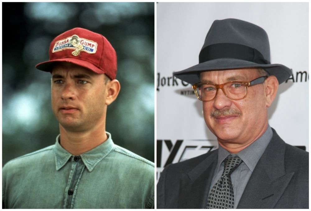 how old was tom hanks in forrest gump