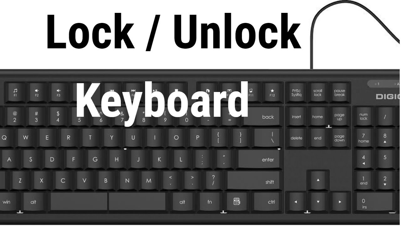 how to unlock keyboard on lenovo laptop