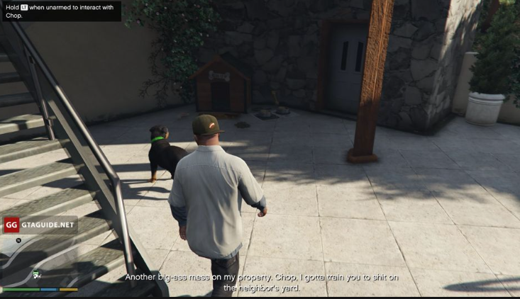 comment promener chop gta 5 ps4