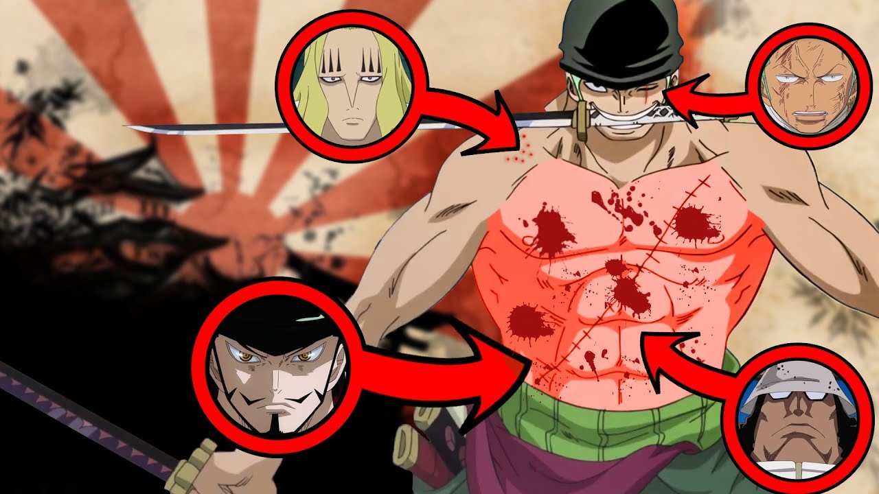 how did zoro get the scar on his eye