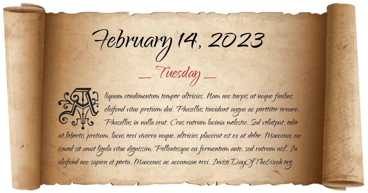 how long ago was february 14 2023