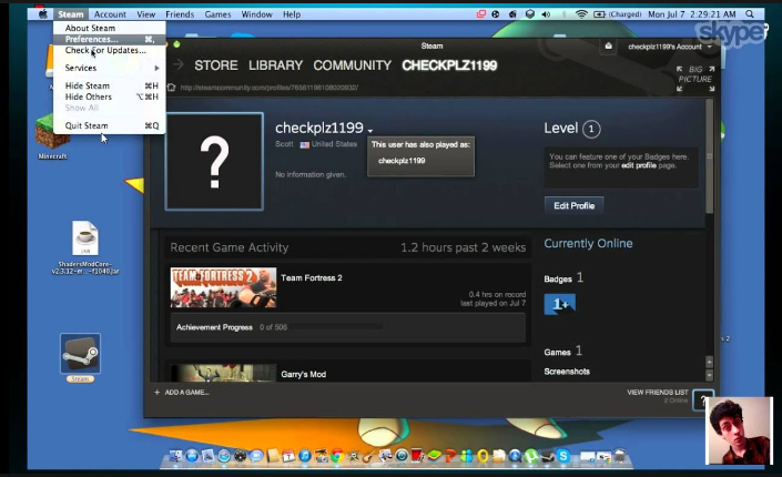 how to log off of steam