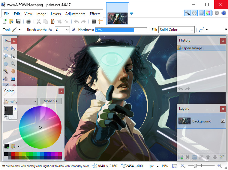 paint.net skin color