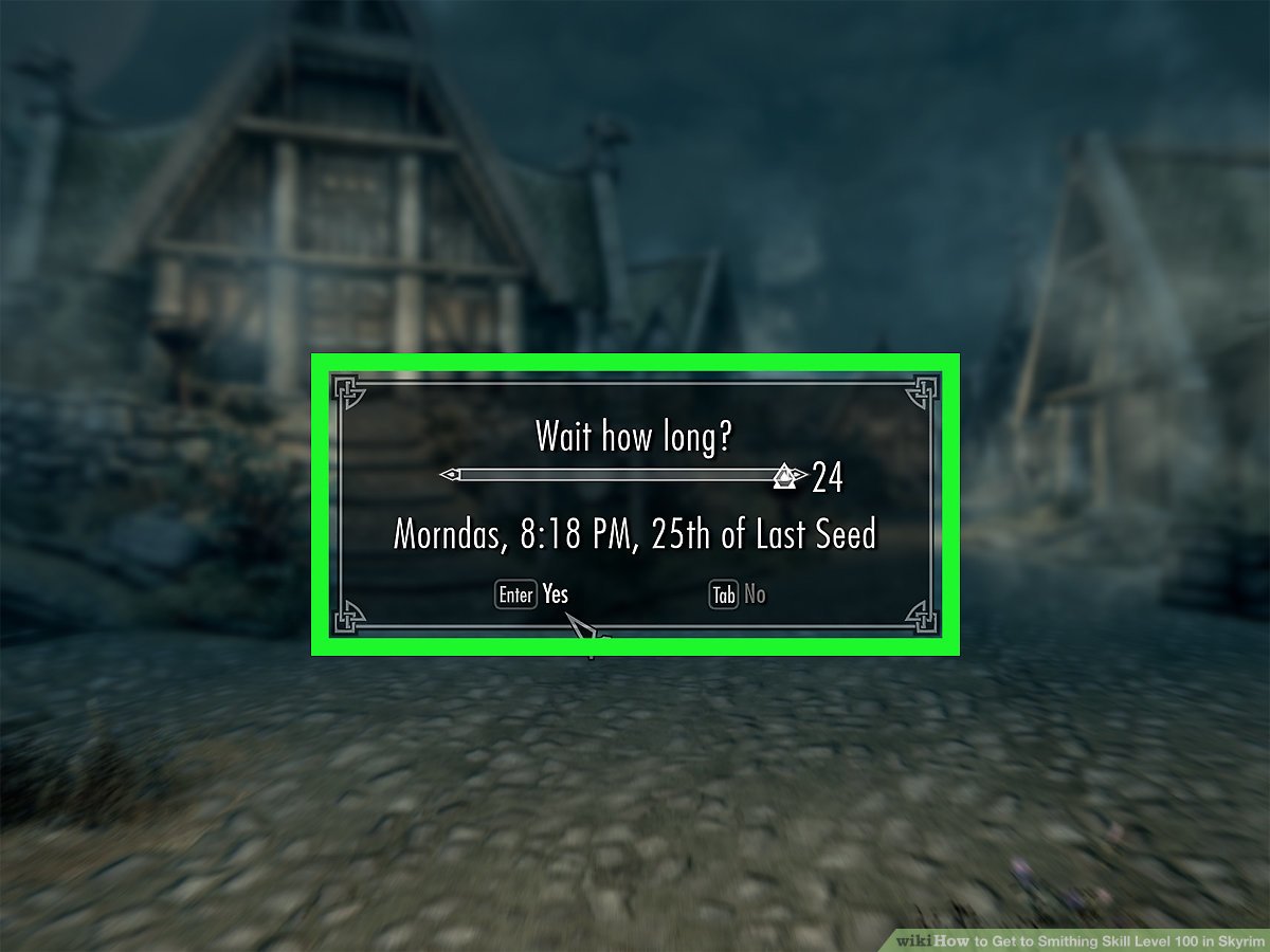 how to level smithing skyrim