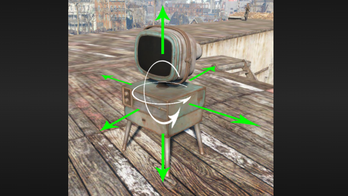 fallout 4 rotate items in workshop