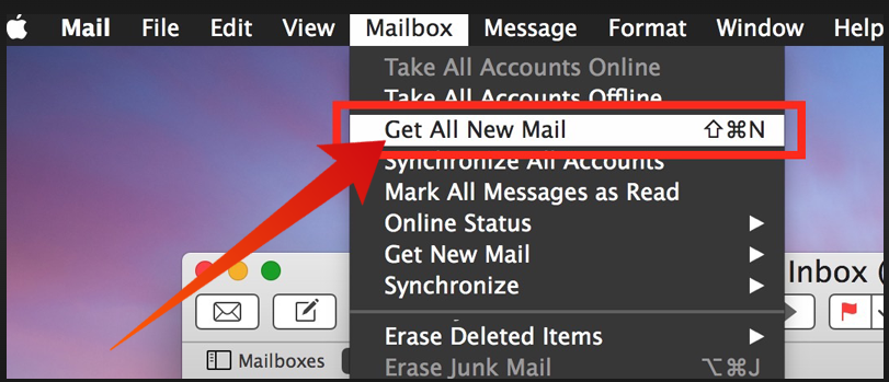 how to refresh email on mac