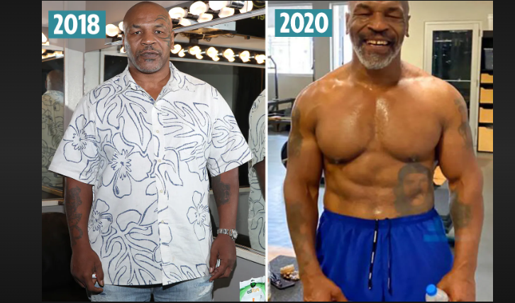 mike tyson weight in prime