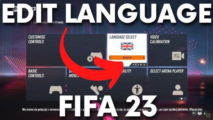 how to change the language on fifa 22