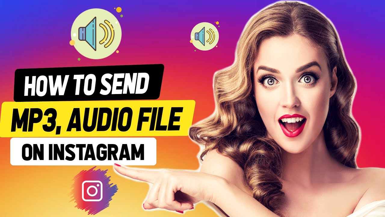 how to send audio file on instagram