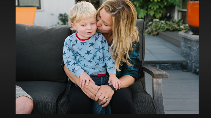 sitting on his lap