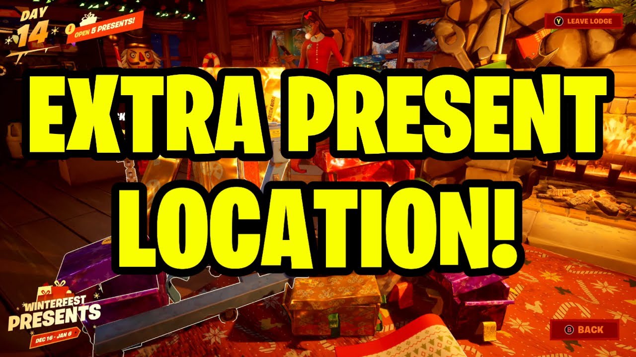 where is the last present in fortnite