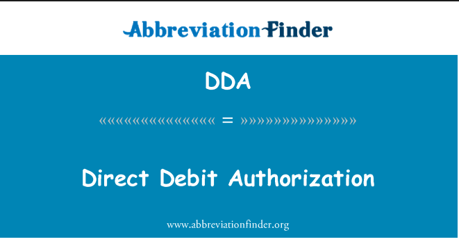 debit dda