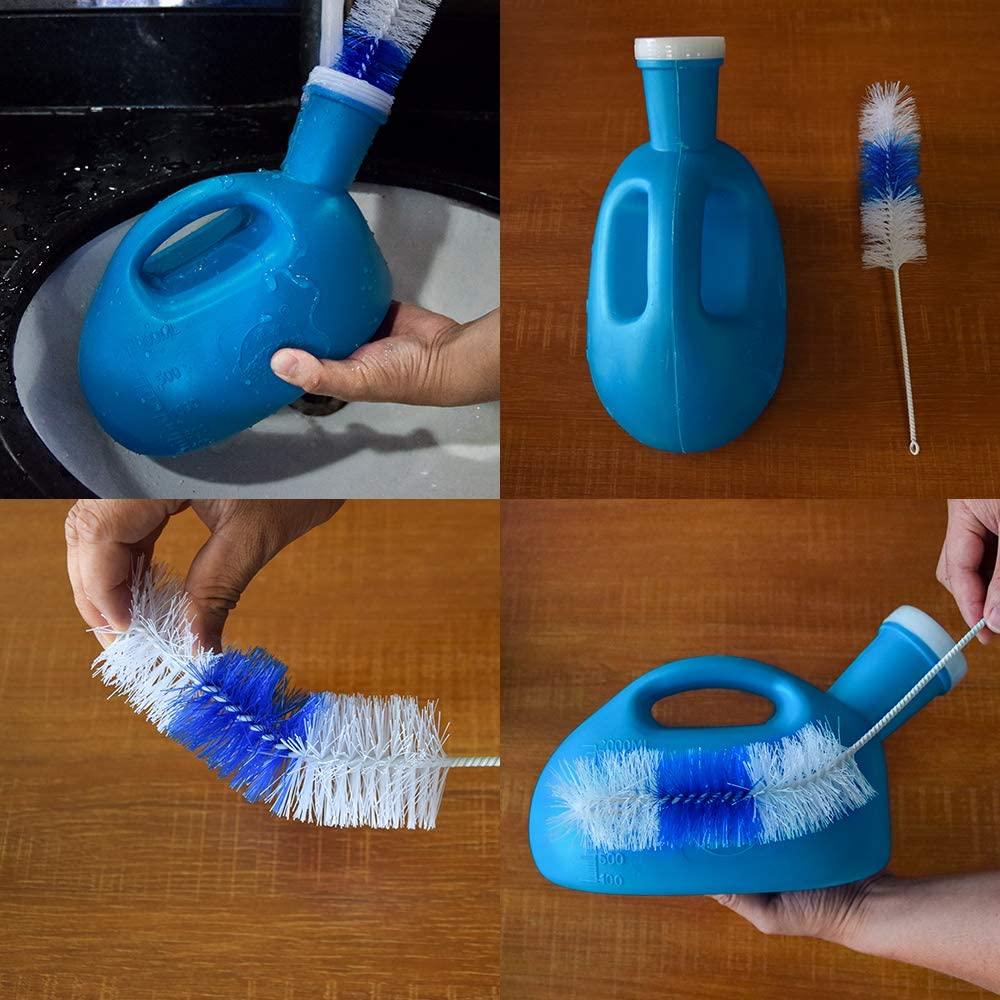 how to clean a urinal bottle