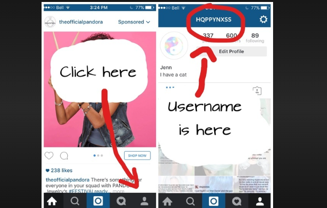 how to see previous usernames on instagram