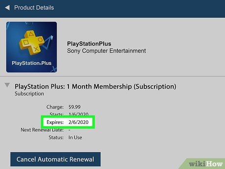 playstation plus expiration date