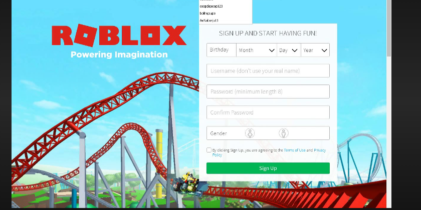 reset password roblox