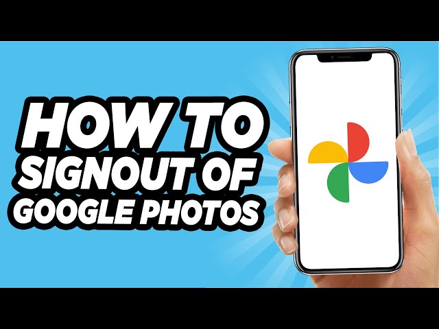 how to sign out of google photos