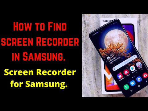 screen recorder in samsung m31