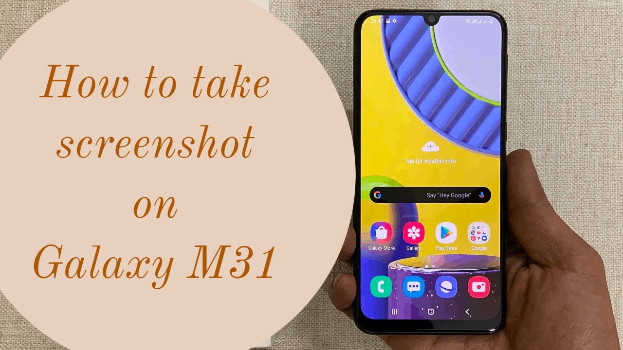 screen recorder in samsung m31