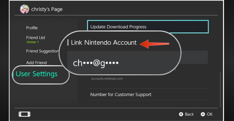 where to find nintendo network id switch