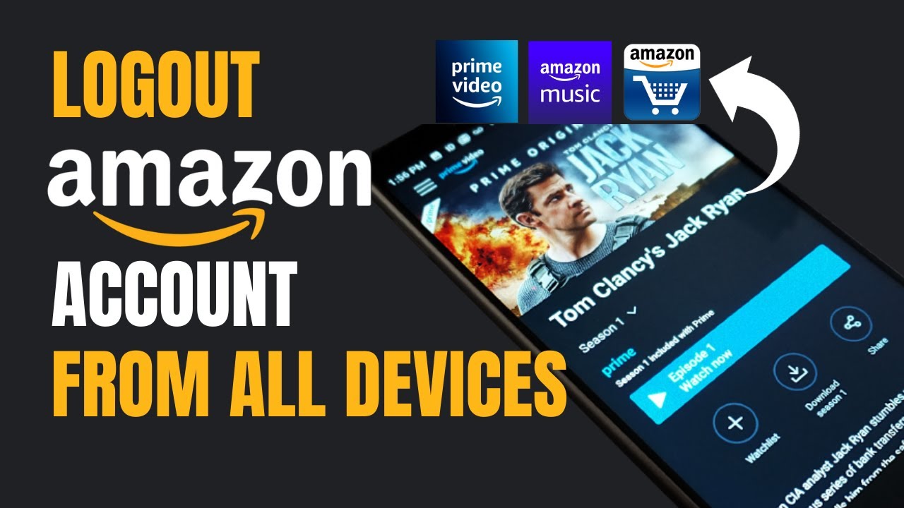 how to logout amazon account