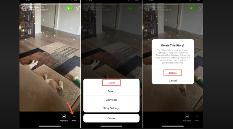 how to see deleted story on instagram
