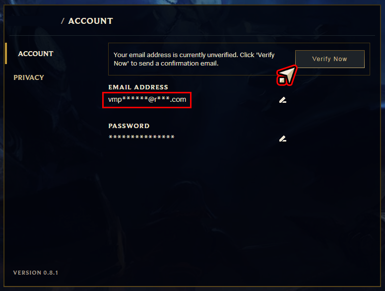 how to find out what email you used for league of legends