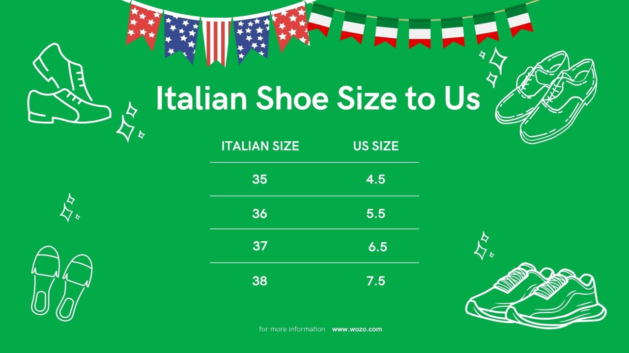 Italy shoe size compared to us